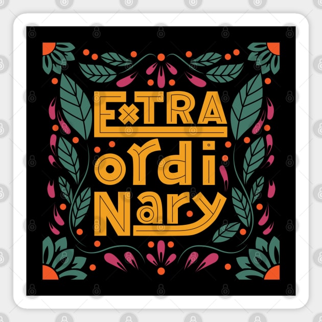 extraordinary typography Magnet by Mako Design 